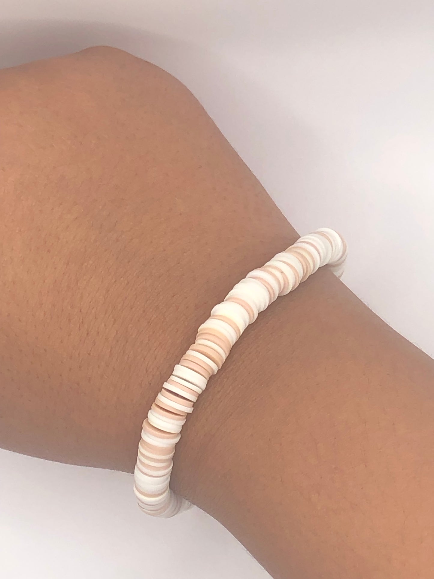 Chocolate Milkshake Clay Bead Bracelet