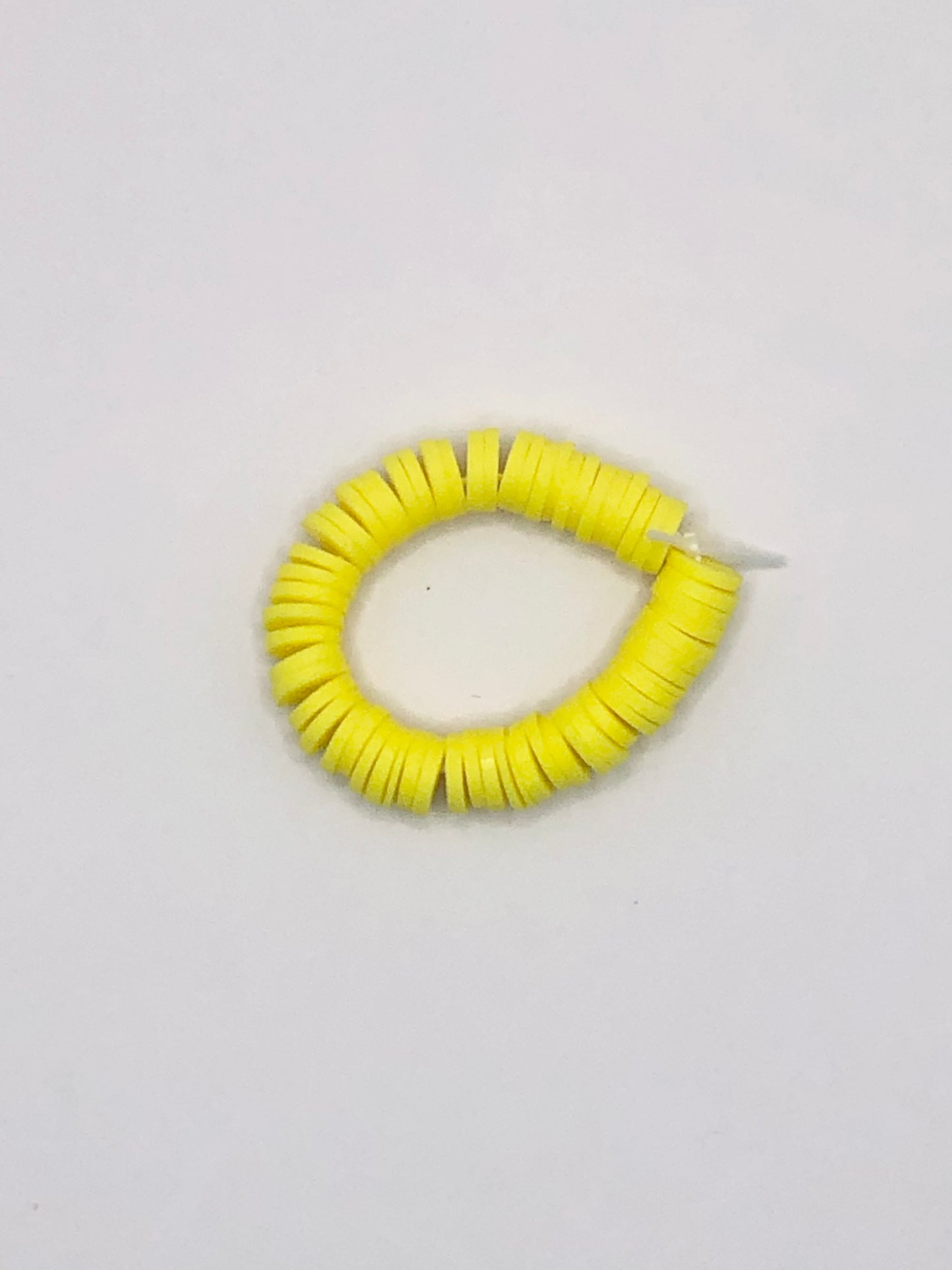 Banana Yellow Clay Bead Ring
