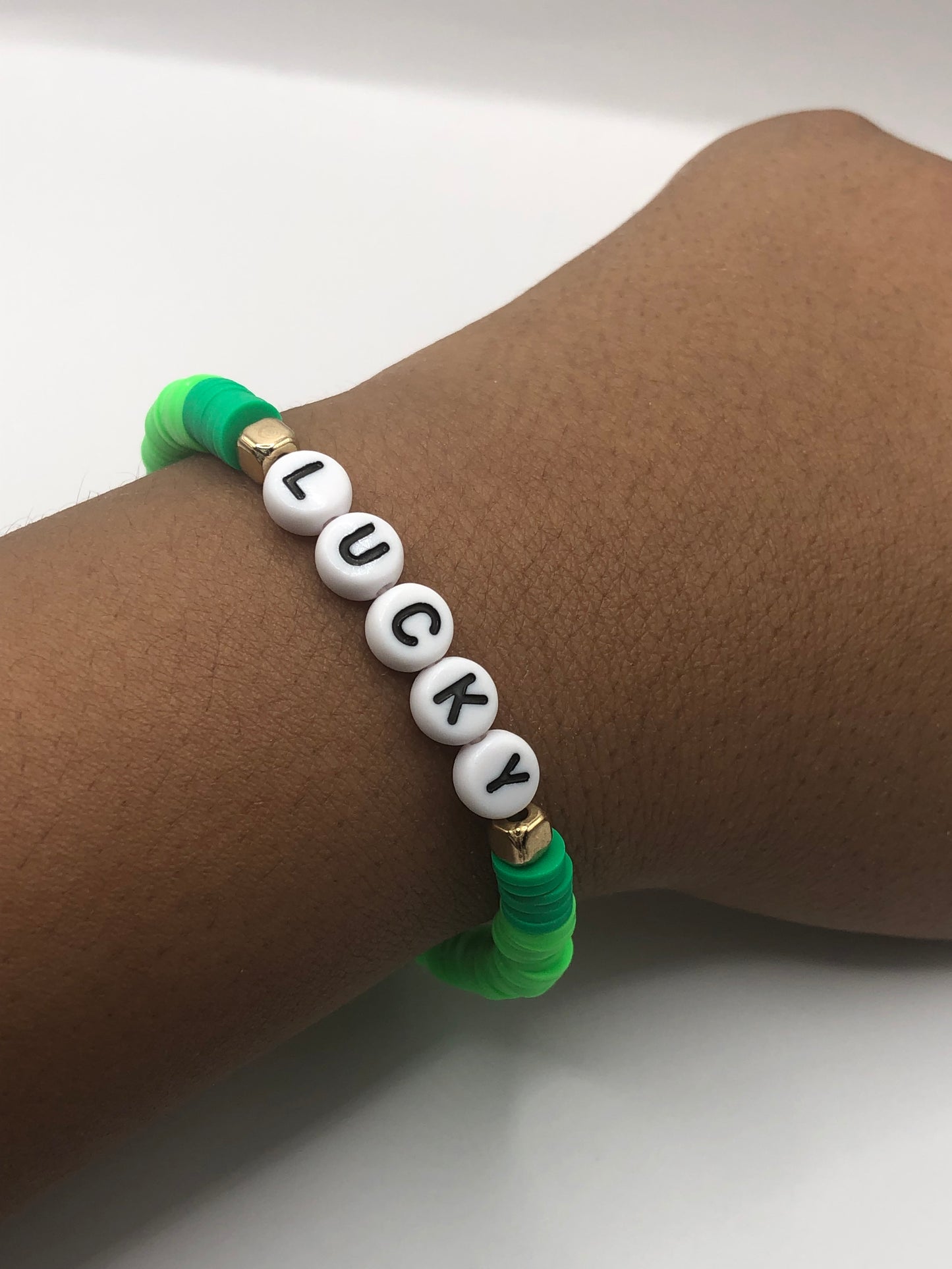 Lucky Clay Bead Bracelet