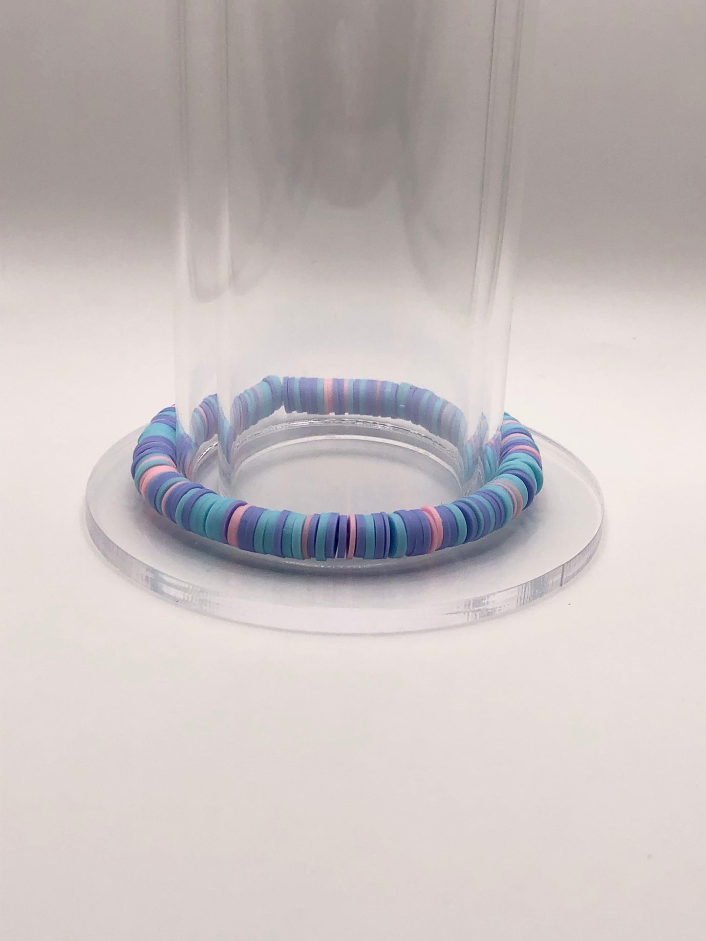 Cotten Candy Clay Bead Bracelet