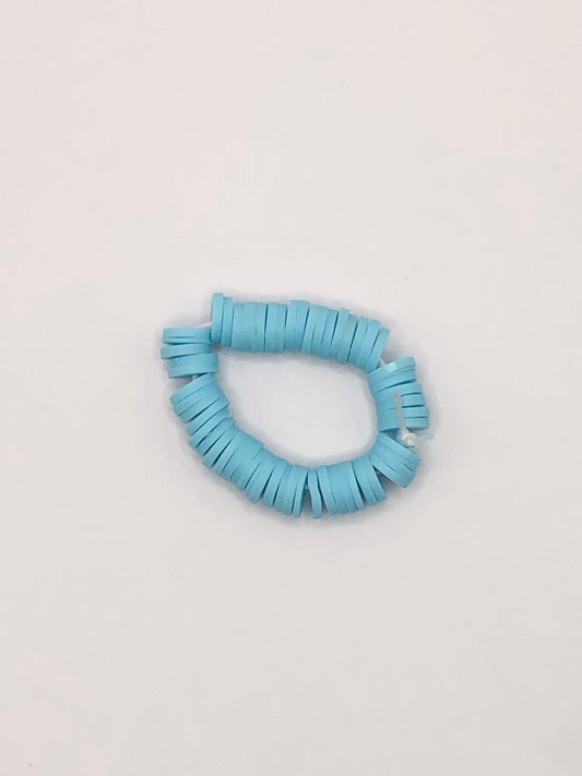 Blue Raspberry Clay Bead Ring