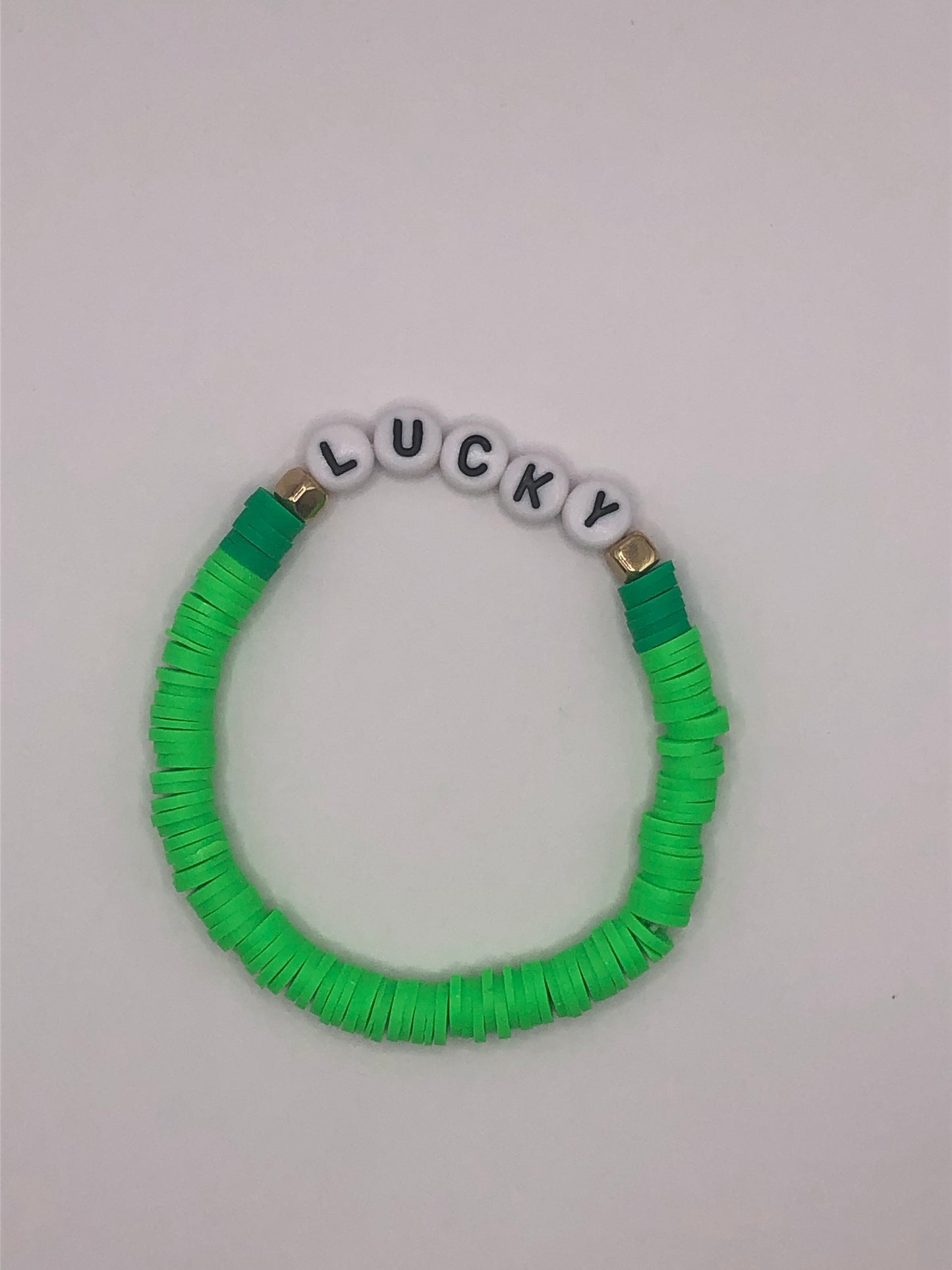 Lucky Clay Bead Bracelet