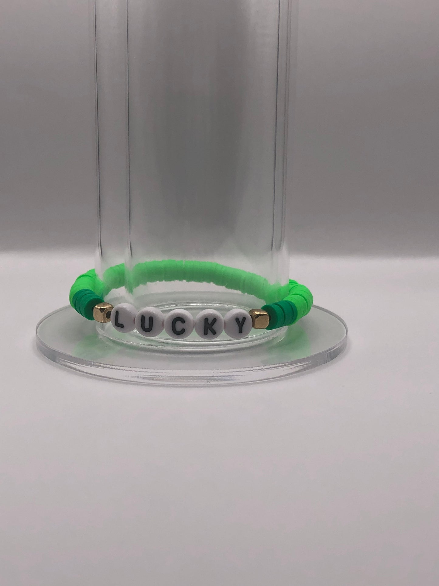 Lucky Clay Bead Bracelet