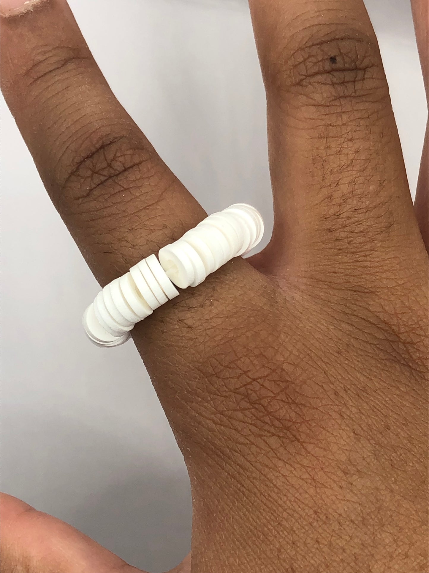 Coconut Clay Bead Ring